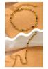 18K Gold Plated Stainless Steel Bracelet with Colored Zircon - Fashionable, Versatile, and Non-Fading