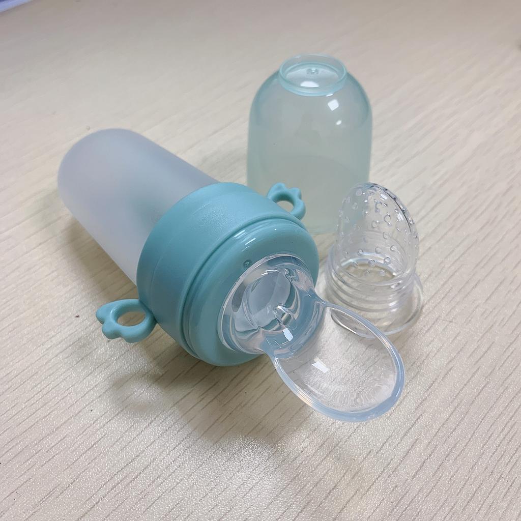 Bebek Maması Besleme Meyve Yeme Ek Gıda Bebek Maması Çantası Pirinç Tahıl Besleme Kaşığı Silikon Emzik Aleti Bebek Aksesuarları