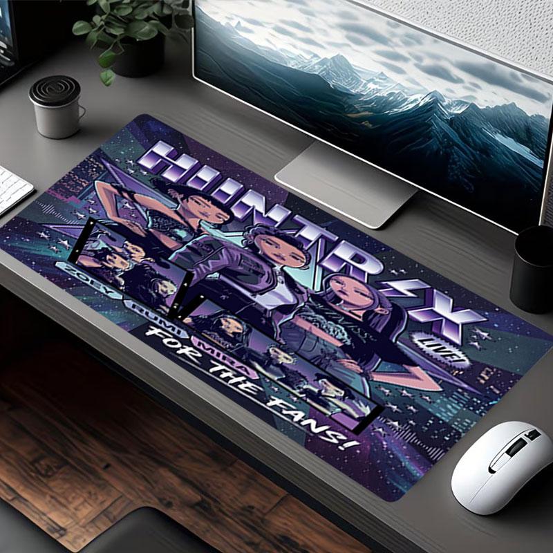 Podložka pod myš s potiskem KPop Demon Hunters, pro podložku pod klávesnici, podložka pro notebook PC pro kancelářské domácí použití, dekorace stolu, perfektní dárek k narozeninám pro hráče