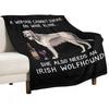 Irischer Wolfshund und Wein Lustiger Hund Wurfdecke Sofa Umzug Warme Gewichtsdecken