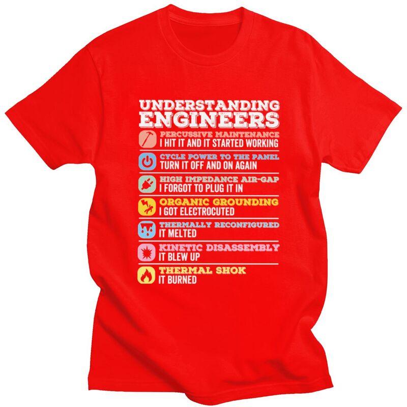 Custom Fashion Understanding Engineers T Shirts Men Short Sleeve Tshirts Casual Tee Tops Pure Cotton Oversized Tshirts Merch S