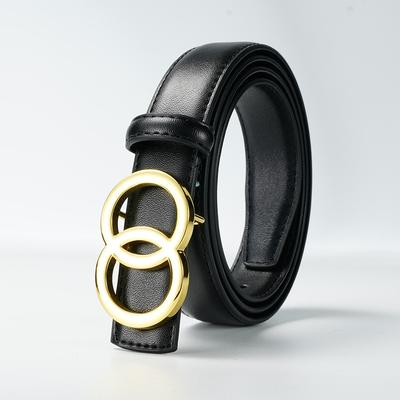 Ladies' New Smooth Buckle Dress Belt Women's Decorative Skirt Versatile Women's Strap Belt