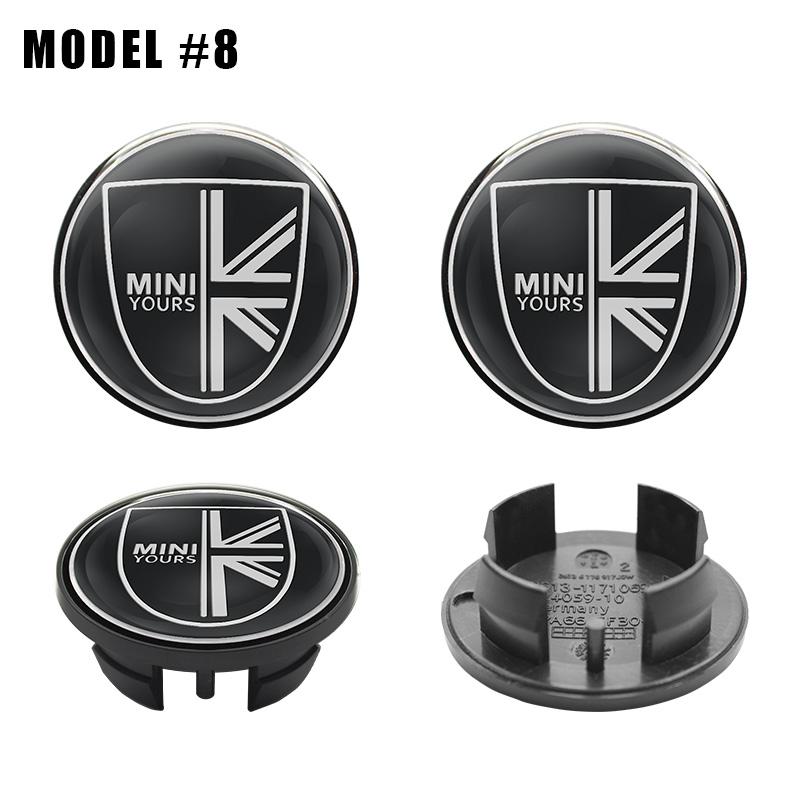 4Pc 54mm 52mm Car Wheel Center Cap Hub Covers Badge Stickers For Mini Cooper One JCW F54 F56 F60 R55 R56 R58 R60 R61 Accessories