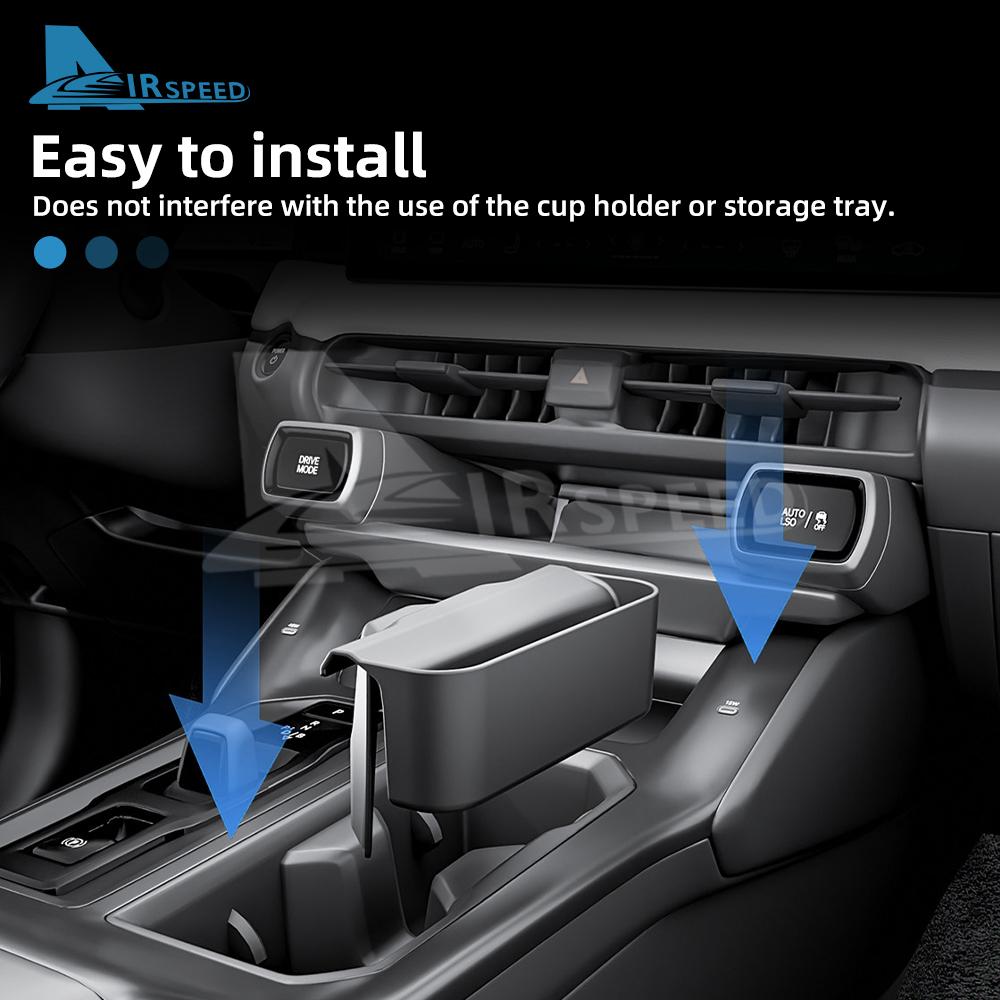 Premium ABS Hanging Drink Holder Bin For Toyota RAV4 2026-2027 Center Console Organizer Tray Car Interior Accessories Kit