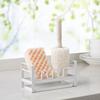 Iron Storage Rack Kitchen Bathroom Sink Sponge Drain Rack Desk Organize Box