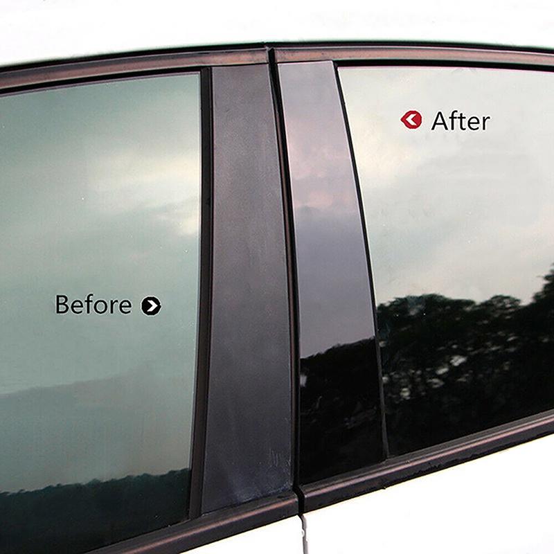 6pcs/set Car Pillar Posts Door Window Trim Decal Cover for Kia Cadenza/K7 2010 2011 2012 2013 2014 2015 2016 Exterior Parts