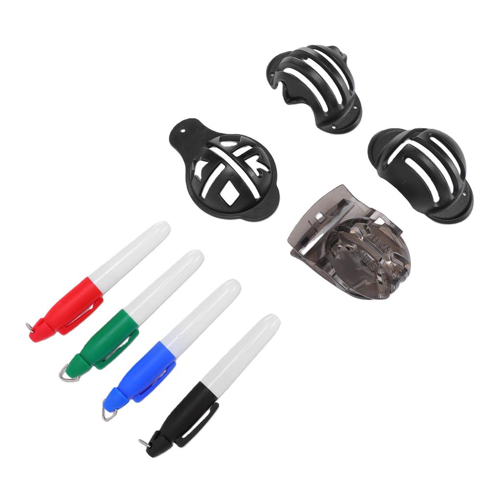 Golf Ball Liner Kit Golf Ball Line Drawing Stencils with Multi Color Water Proof Pens for Golf Accessories