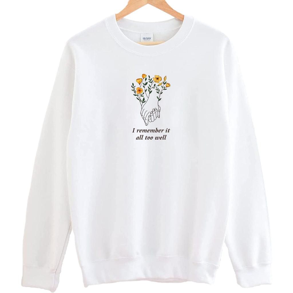 Autumn/Winter 2026 Unisex Floral Print Casual Round Neck Sweatshirt