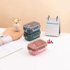 Lunch Box da 1250 ml, doppio scomparto a strati, grande capacità, in PP, per studenti, con stoviglie, forniture per ufficio