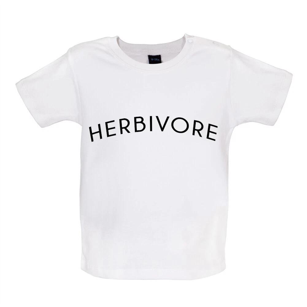 Herbivore - Baby Kids Boys Girls Unisex T-Shirt / Babygrow - Plant Based Vegan Vegetarian Plants 110