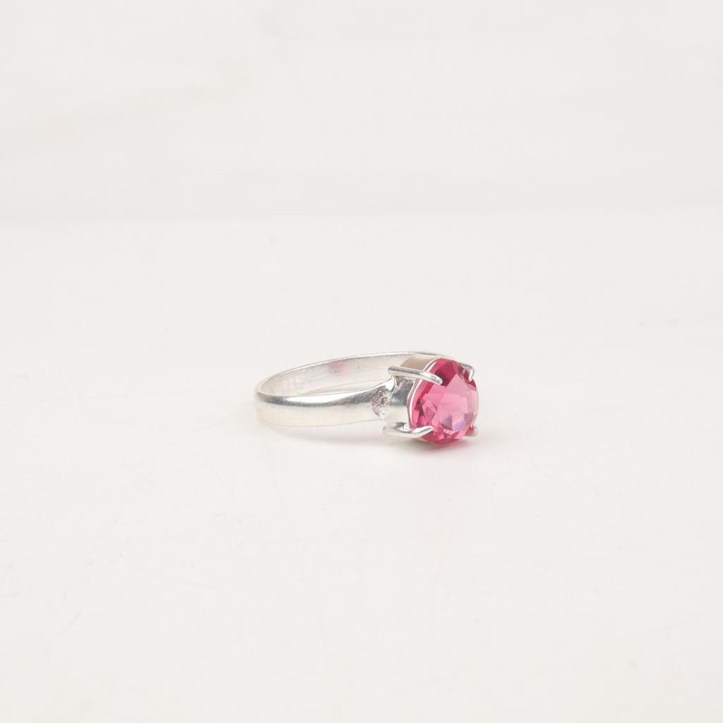 Natural Pink Tourmaline Gemstone 925 Sterling Silver Handmade Ring Gift For Her RR-43-14