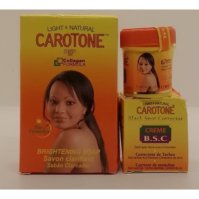 Savon éclaircissant - Carotte et collagène - Anti-tâches - Anti-rides - Sans parabène