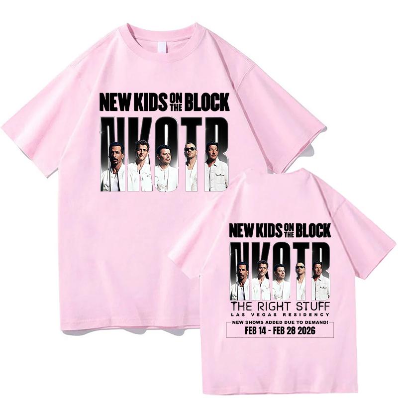The Right Stuff Las Vegas Graphic T Shirts Cotton New Kids On The Block Nkotb Tshirts Short Sleeve Harajuku Tshirts Streetwear