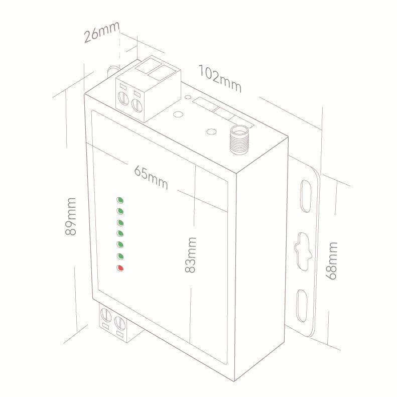 4G Industrial-Grade Plug-In Router: Full Network Support, WiFi, Mobile, Unicom, Telecom-Compatible.