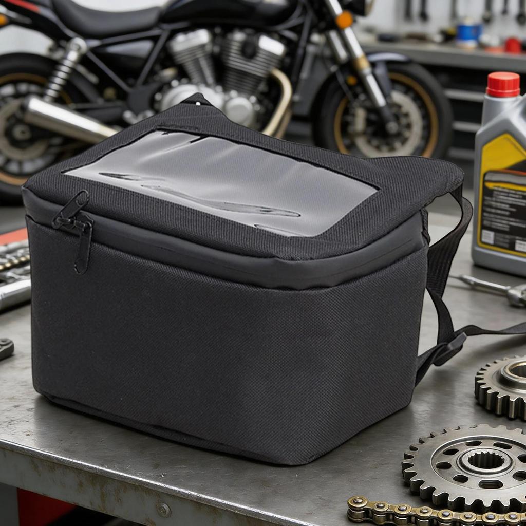 Motorcycle Tool Bag Waterproof Compartments Front Pouch Touchscreen Window Motorcycle Storage Bag For Motorbike Scooter Key