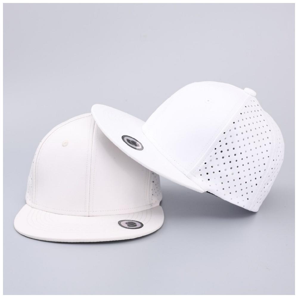 Custom Fitted Hat Fully-enclosed Stretchy Solid-color Hiphop Flat-brim Cap Lightweight Breathable With Printing Embroidery Logo
