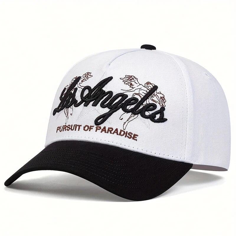 Unisex Los Angeles La Golf Hat Black Desert Flowers Adult Hip Hop Caps Outdoor Sun Hats Adjustable Baseball Caps