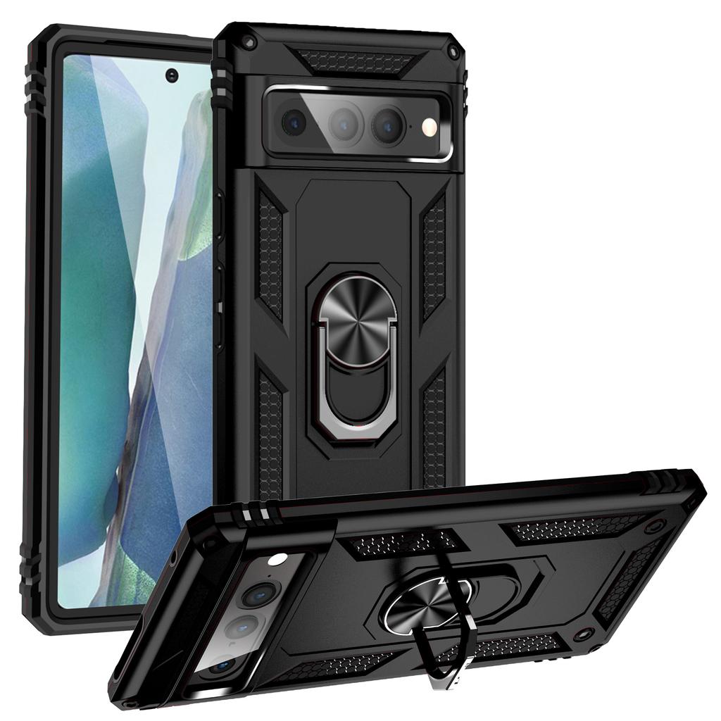 Shockproof Armor for Samsung Galaxy A15 A35 A55 A05S A14 A13 A24 A34 A54 Case Phone Ring Stand Bumper Silicone Phone Back Cover