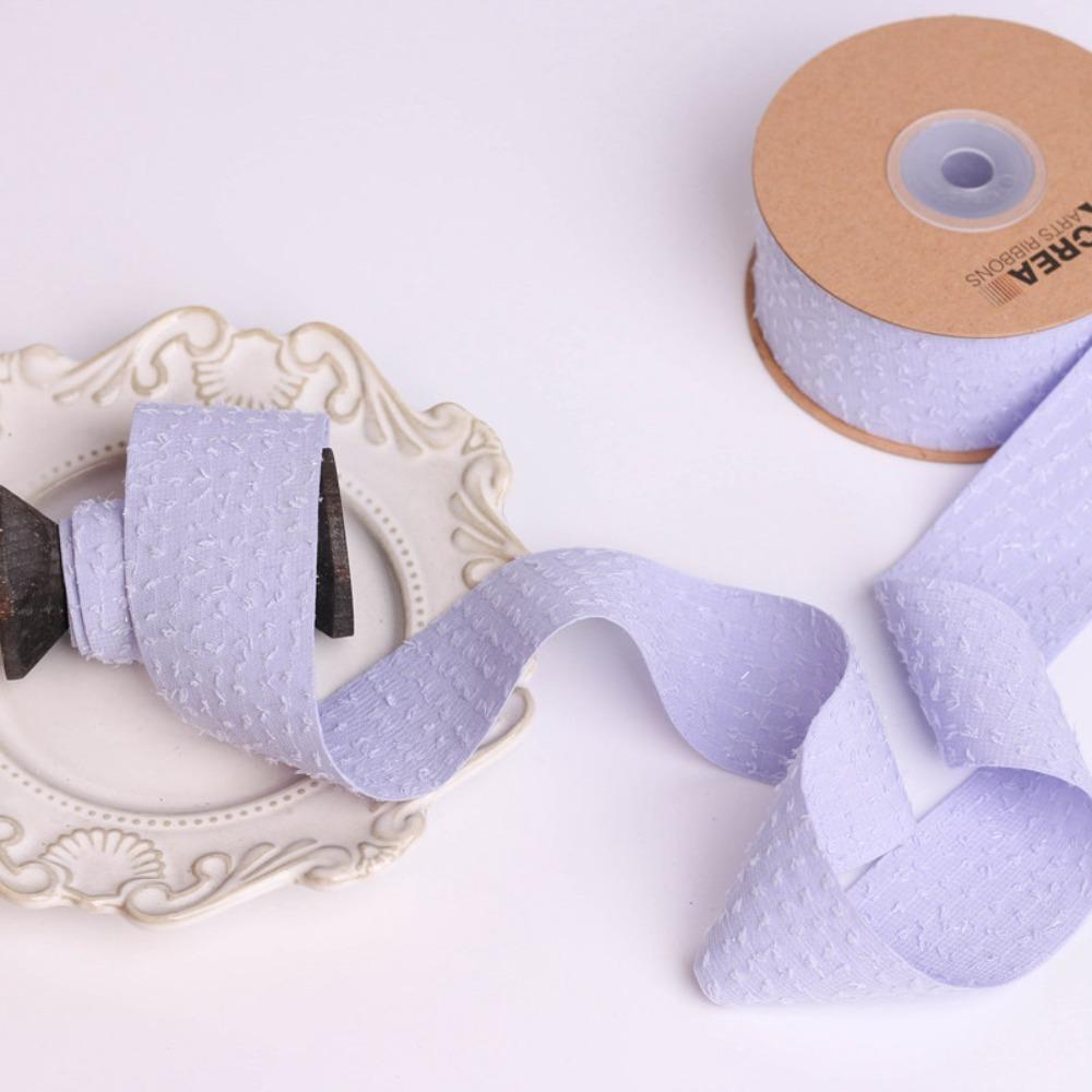 25MM Width Handmade Bow Ribbon Double-sided Concave Convex Textured Ribbon Material Handmade 10yards Hair Sewing Accessories