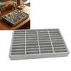 Sturdy Wood 40 Bracelet Organizers Tray Elegant Jewelry Countertop Display Systems