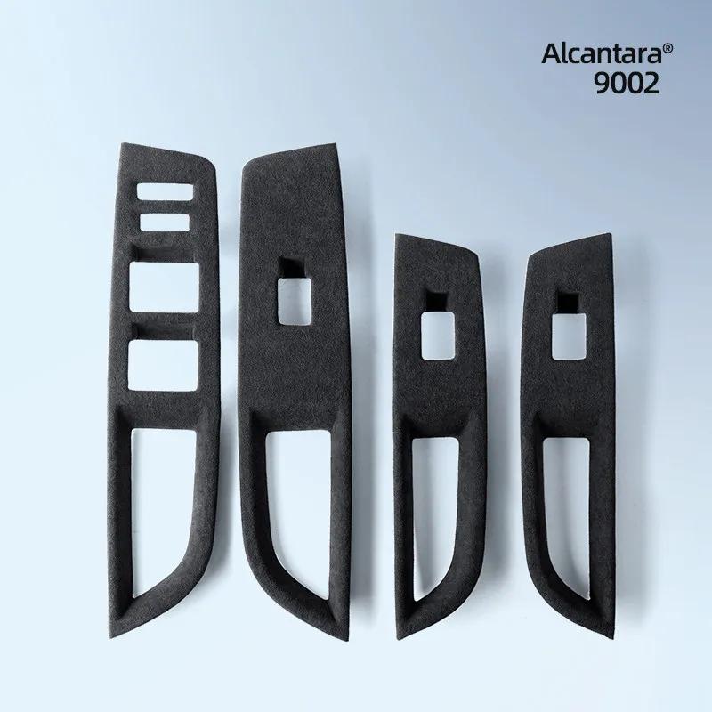 For Changan DEEPAL SL03 2022-2023 Dedicated Suede Window Lift Button Panel Decorative Frame Car Interior Modified Accessories