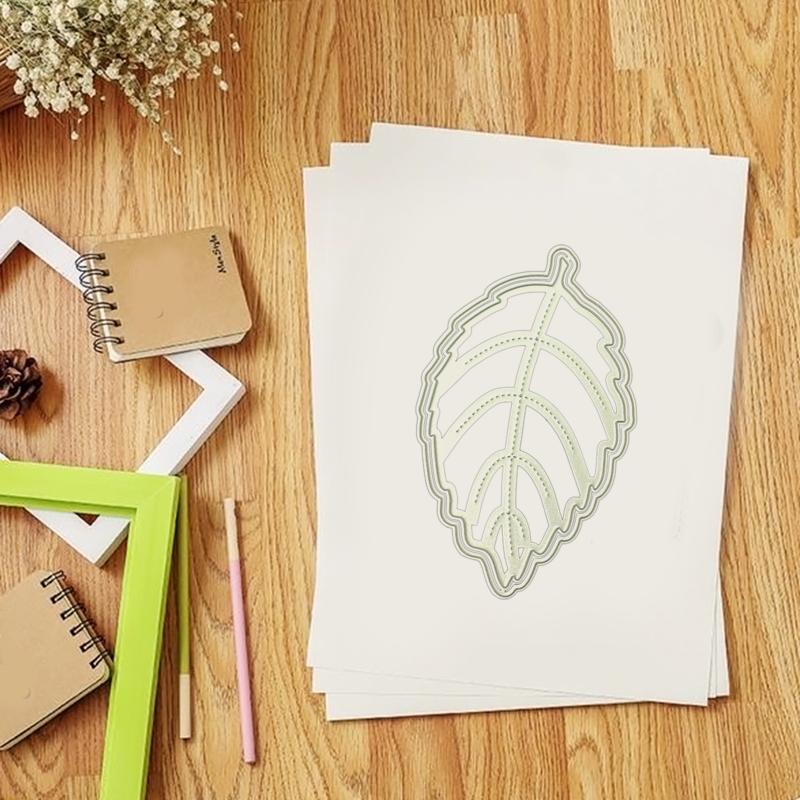Tree Leaves Shape Metal Die Cuts Cutting Dies Cut Stencils for DIY Embossing Paper Leather Scrapbooking Card Making