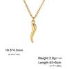 Cazador Red Color Enamel Italian Horn Necklace Gold Color Stainless Steel Necklaces Protection Jewelry Mother's Day Gifts