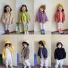 2024 Autumn Winter Girls Boys Casual Soft Warm Long Sleeve Coat Baby Kids Children Fleece Jacket Plush Zipper Closure Outerwear
