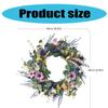 Artificial Flower Wreath Spring Festival Wreath Artificial Flower Wreath for Front Door Hallway Garden Farmhouses