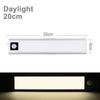 20cm 40cm LED Světlo do skříně se senzorem pohybu Dobíjecí USB Světla pod skříňku Bezdrátové Noční světlo do skříně S magnetem