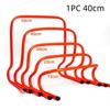 Bright Orange Agility Training Hurdles Durable PVC Non-Slip Feet for Soccer Football Field Speed Practice