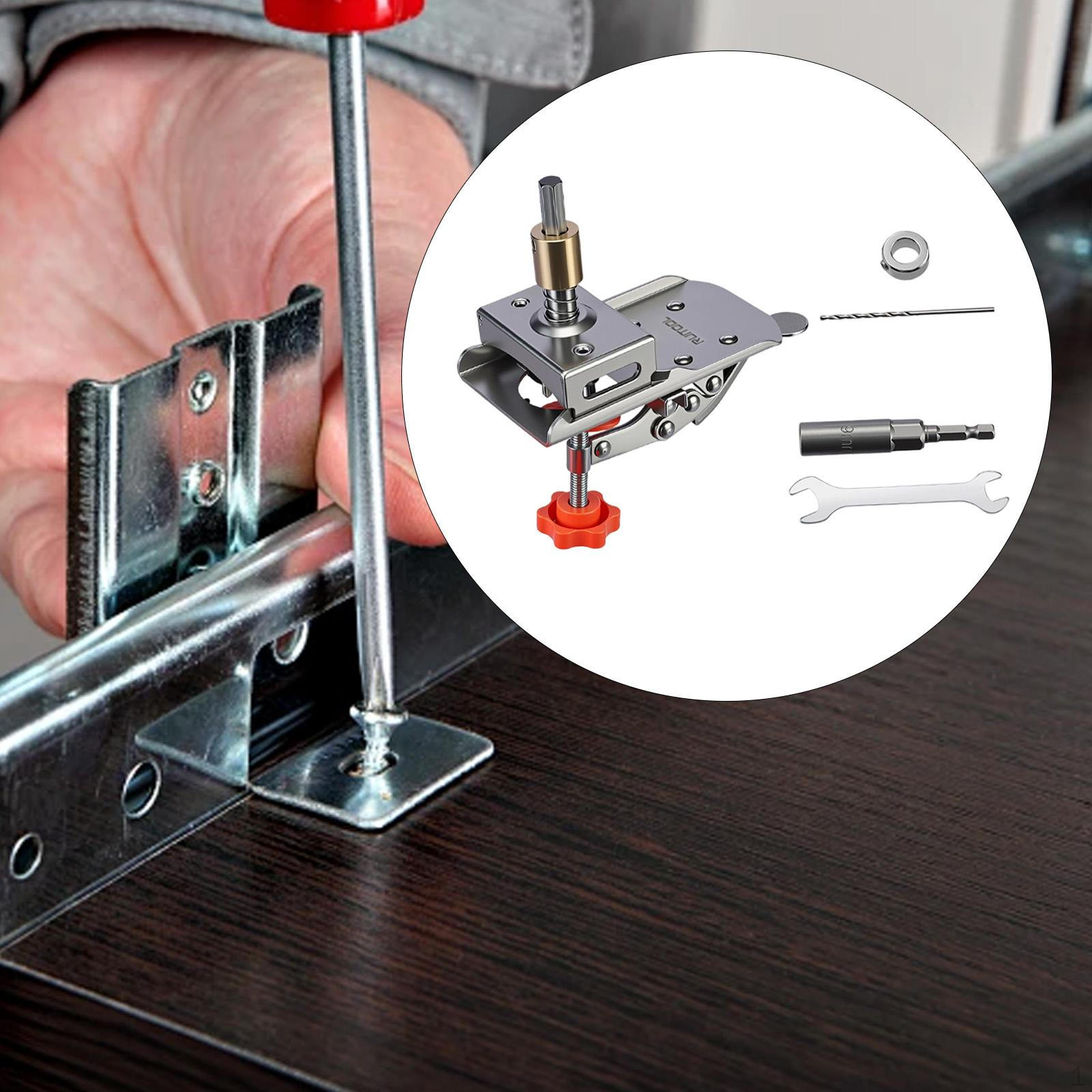 

Hinge Hole Opener Easy Cabinet Hinges Clamp Hardware Installation Tool Sturdy Precision Locking