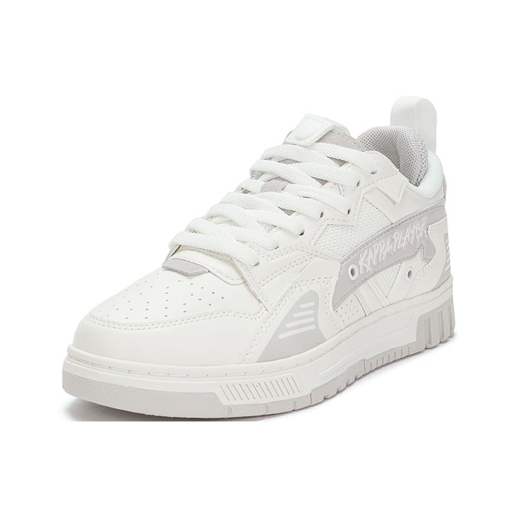 Kappa Deconstructed Trend Warm Non-Slip Low-Top Skate Shoes Unisex sneaker White Gray K0DW5CS30-012