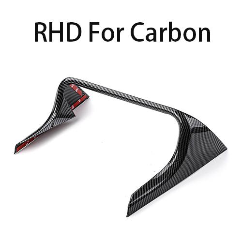 Carbon Fiber Texture Air Conditioning Panel Cover Trim Frame For Kia Stinger 2018-2026 Accessories LHD/RHD