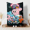 1pc Blanket The Amazing World of Gumball1 Print Design, Lightweight Blanket for Sofa, Bed- Soft &Warm, Gift for All Seasons Like Christmas, Halloween