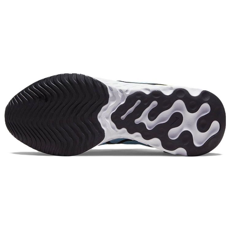 Nike React Miler 3 Hvit Klorblå Herresneakers Levende-Svovel Svart DD0490-100