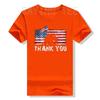 Patriotic American US Flag Thank You Memorial Day Veteran T-Shirt USA Proud Graphic Tee Tops 4th of July Clothes Novelty Gifts