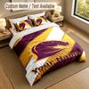 Bedding Set 1 Duvet Cover 2 Pillowcases Brisbane Broncos Print Soft Bed Linen Bedroom Decor