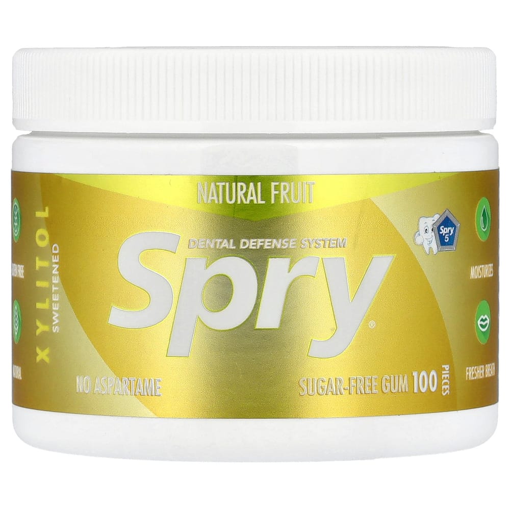 

Spry Xylitol Chewing Gum Fruit Sugar-Free 100 Count (120g)
