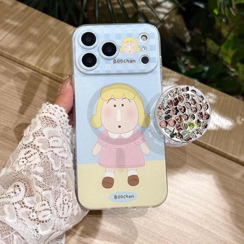 Magnetic Suction Transparent Cute Case for Apple iPhone 17 Pro Max