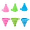 High Temperature Resistant Silicone Funnel Large Opening For Engine Fluids Pouring Efficient Foldable Portable Design