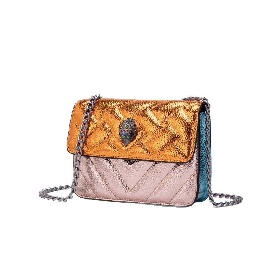 Fashion Color Blocked Eagle Head Decoration Women Casual Shoulder Chain Bag For Daily Use
