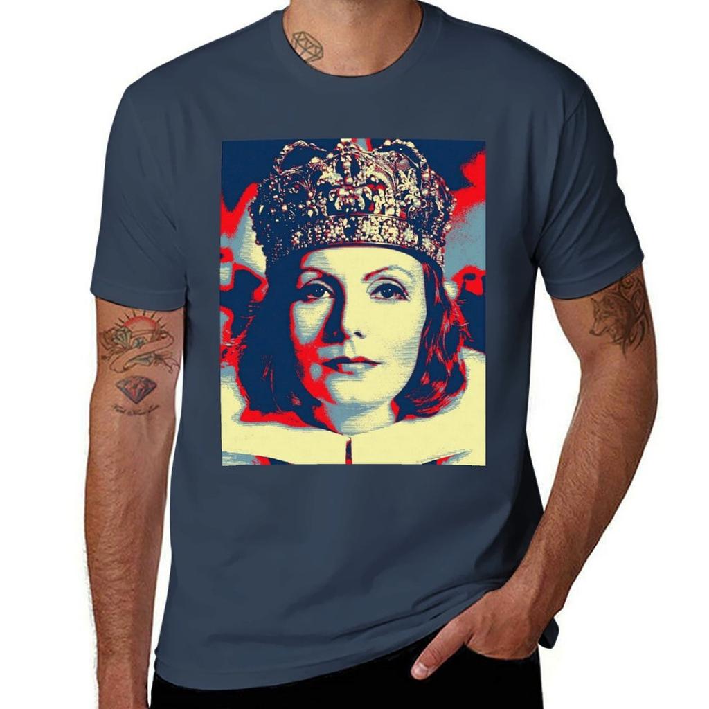 Greta Garbo In Queen Christina Tshirt Summer Casual Loose Tshirt