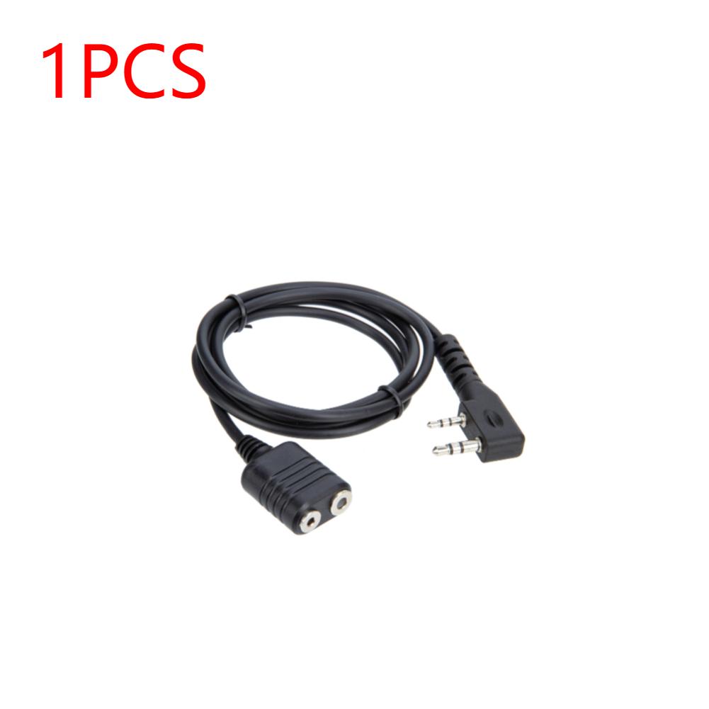 

1-5 шт. 1 м удлинительный кабель для микрофона Walkie Talkie, 2-контактный удлинитель типа K, детали для любительского радио Baofeng UV-5R