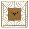 Nextime Vasco Metal Table or Wall Clock Gold - 25cm X 25cm X 12cm