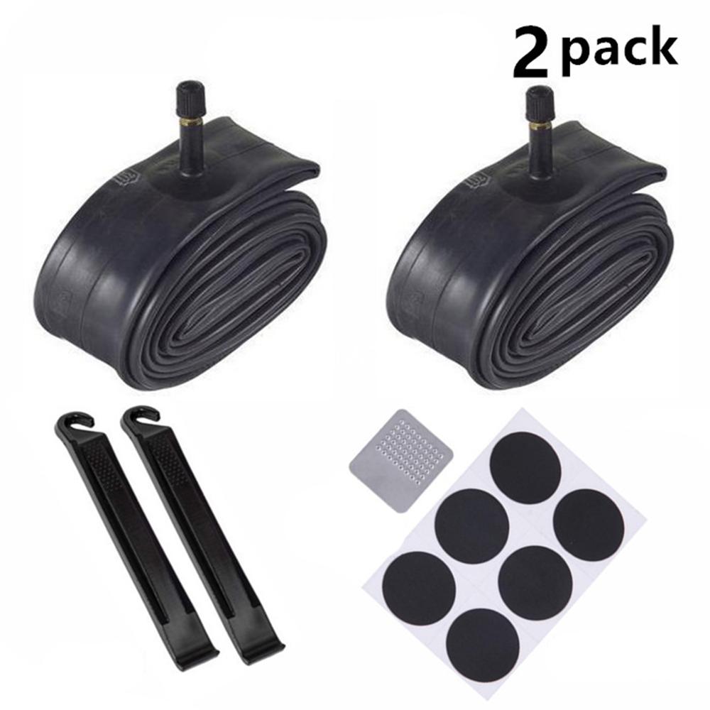 

2 шт./компл. Камера 12 дюймов 26x1.75/2.125 для горного велосипеда, ниппель AV, черная бутилкаучуковая, для модели MTB, аксессуары чёрный