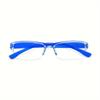 4pcs Reading Glasses Ultra-Light HD Reading Glasses for Men & Women - Stylish Square Frame Portable Design Adjustable