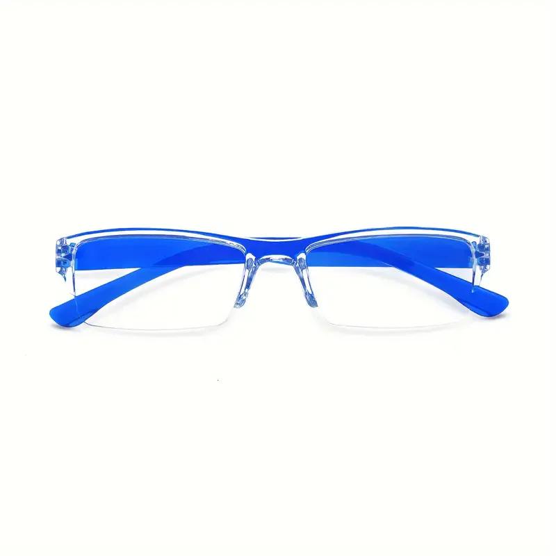 4pcs Reading Glasses Ultra-Light HD Reading Glasses for Men & Women - Stylish Square Frame Portable Design Adjustable