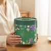 Round Rice Dumpling Gift Box Hot Stamping Process Handheld Round Bucket  Wedding