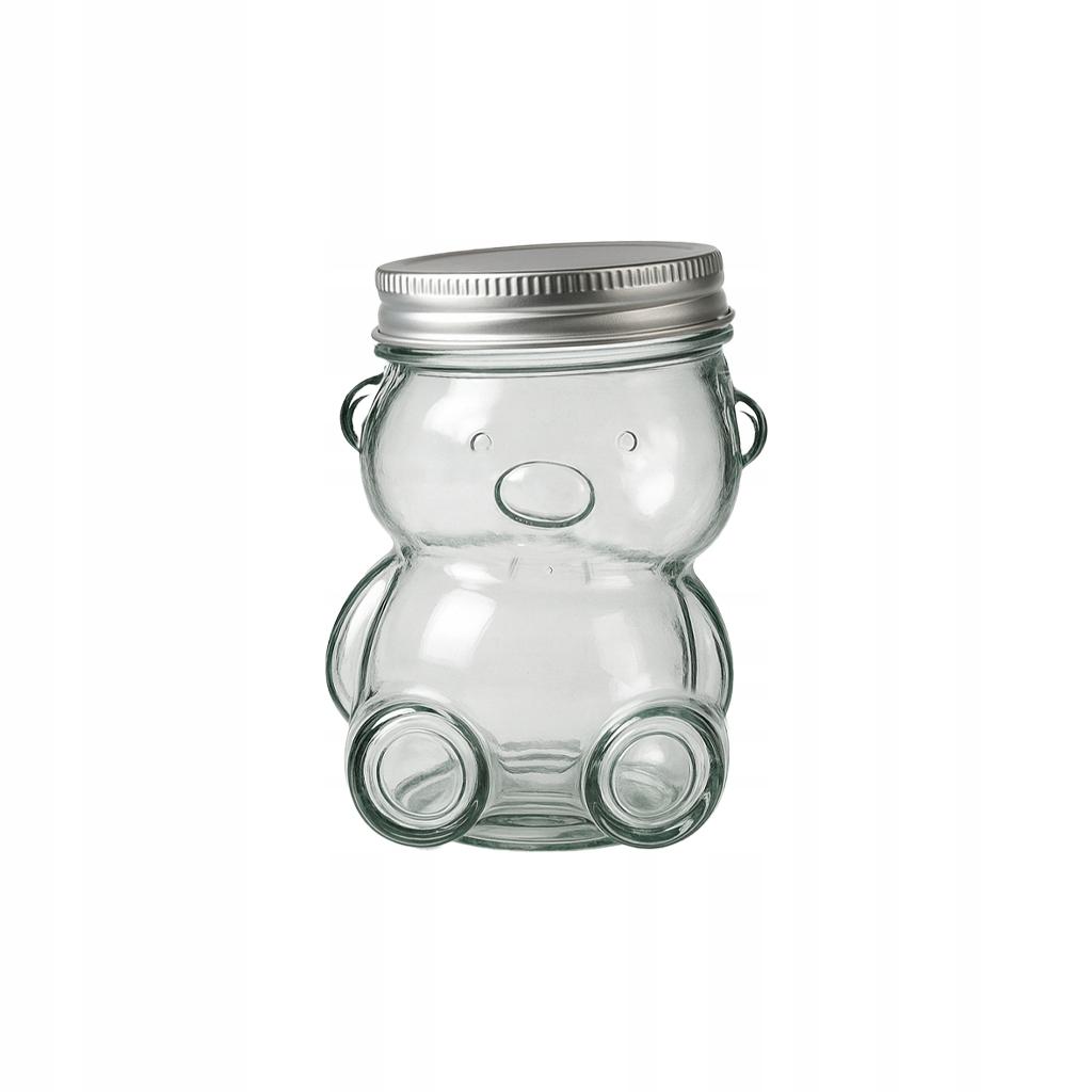 5x 80ml TEDDY TEDDY Glass Jar with Lid for HONEY, Jam, Spices Jar